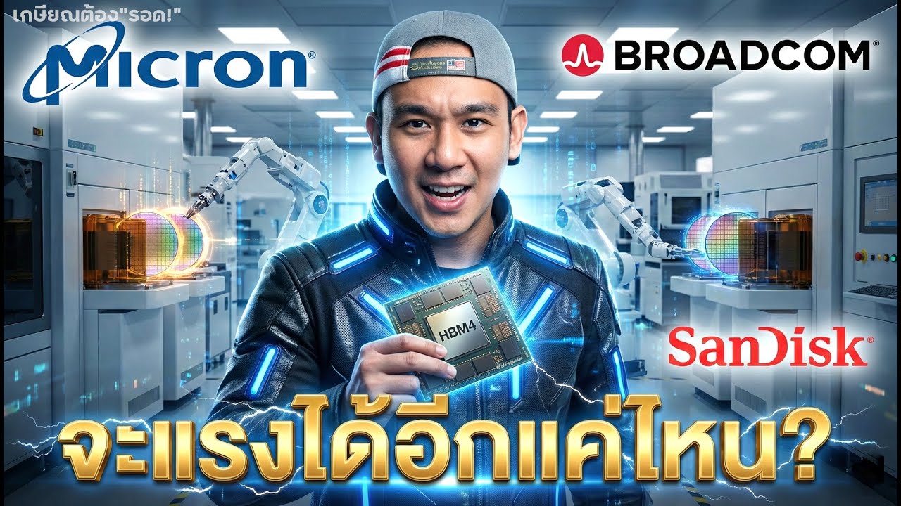 รู้จักของแรง SNDK ! สาเหตุกลุ่มนี้พุ่งยกแผง! 3 ความเสี่ยง AVGO และราคาปลอดภัย!?