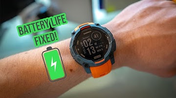 Garmin Instinct 3 Battery Life Fixed!!! (How To)