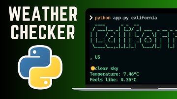 Build Weather Checker CLI App -  Python programming + OpenWeatherMap API