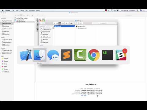 XCode: Command line argument, load file, and multiple source files
