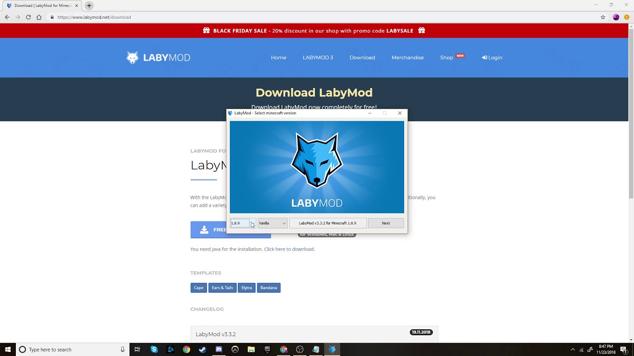 how to download labymod with winrar