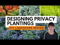 How to select privacy plants to design a natural screen  private backyard landscape design