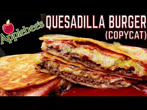 BETTER THAN APPLEBEE'S? HIGHY REQUESTED QUESADILLA BURGER COPYCAT ON THE GRIDDLE! EASY RECIPE