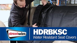 HDRBKSC  Water Resistant Rear Car Seat Cover