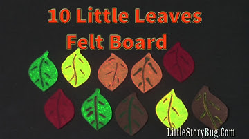 Preschool Songs for Fall - 10 Little Leaves - Littlestorybug