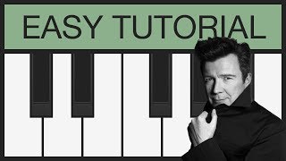 Never Gonna Give You Up (Rick Astley) | EASY Piano Tutorial | Melodica | Slow