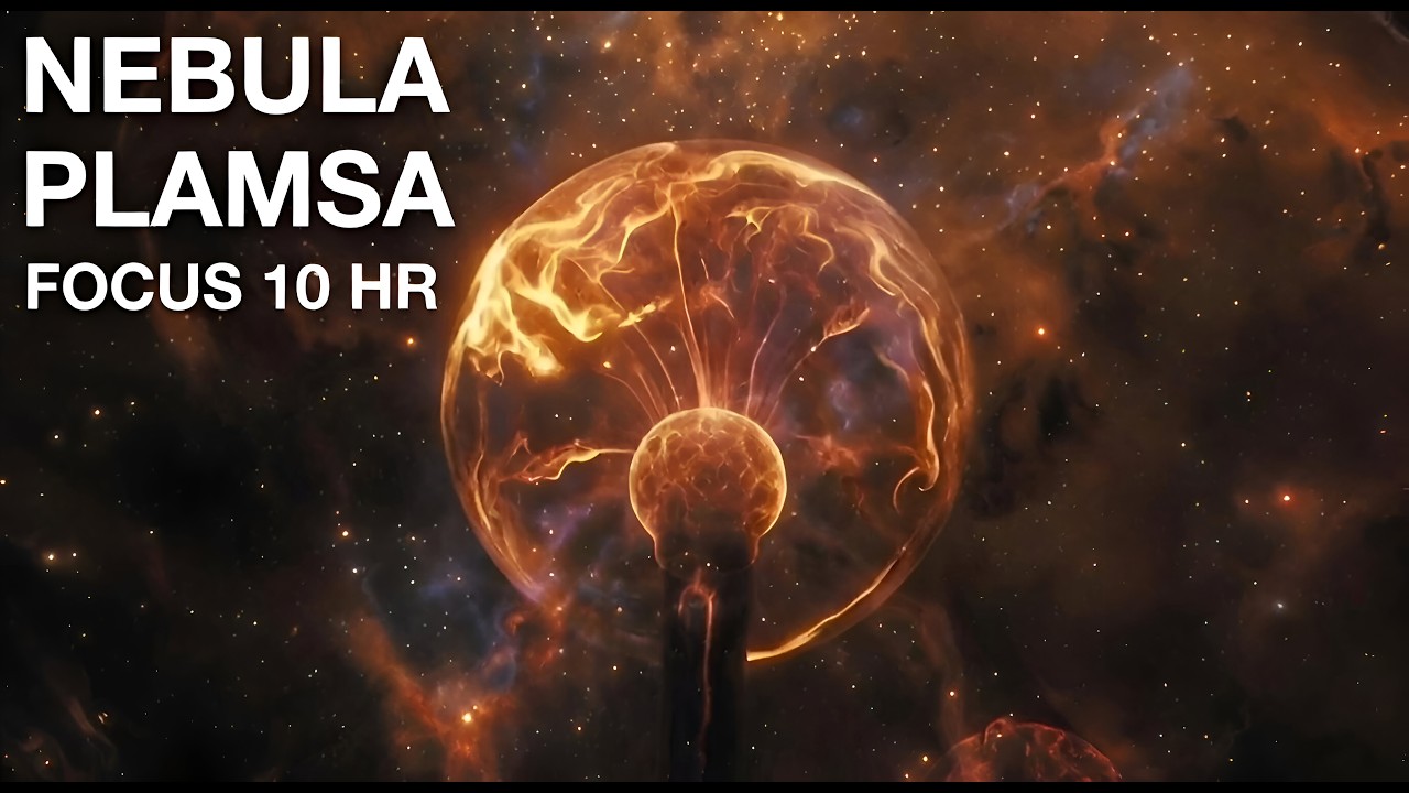 Vibrant Plasma Against Cosmic Nebulae - 10 Hours of Mesmerizing Visuals