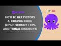 How to Get Pictory AI Coupon Code? (20% Discount on All Subscriptions)