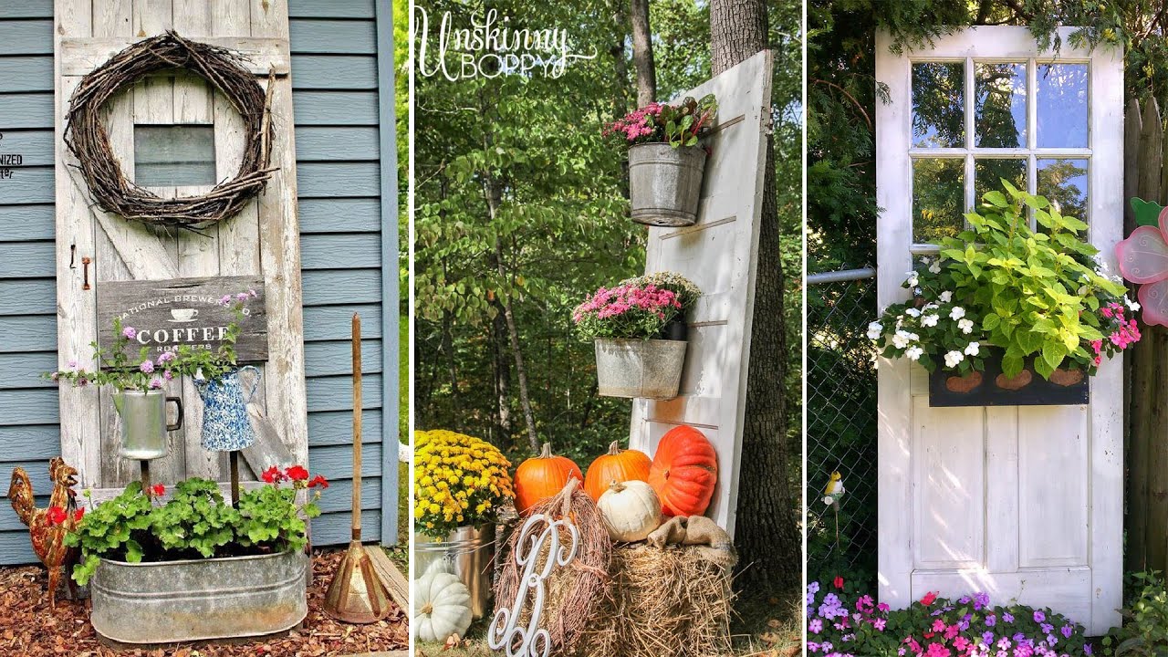 34+ Creative Ways To Use Old Doors As Outdoor Decorations | Diy Gardening -  Youtube