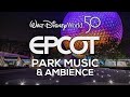 Epcot theme park music  ambience  4k walt disney world 50th anniversary with disney image makers