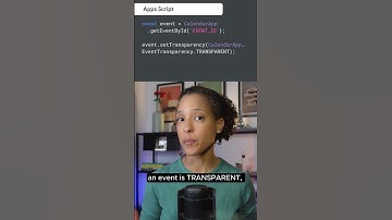 Get & set transparency of Calendar events 📅