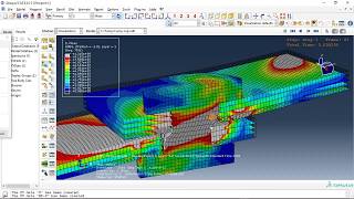 Simulation composite plate connection with steel bolt under tension load in Abaqus
