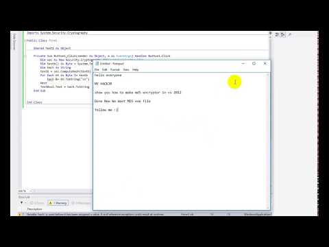 MAKE YOUR OWN Md5 Encrypter tool in Visual Studio 2012