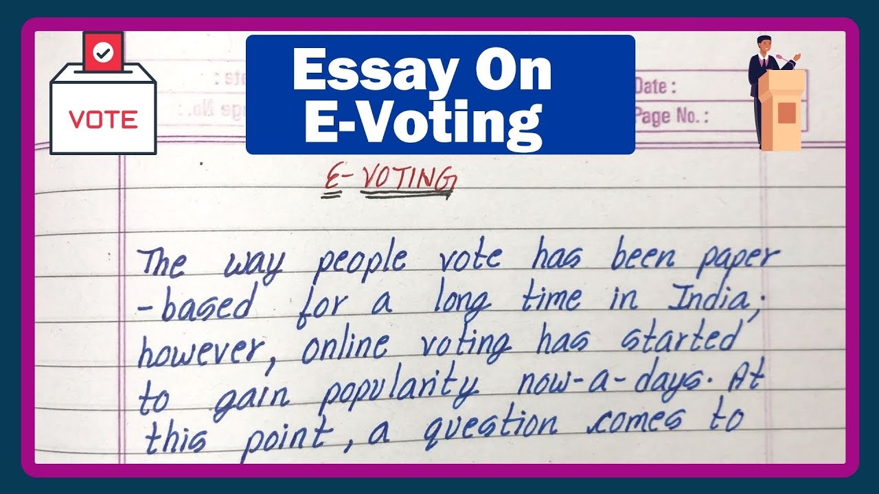 essay on electronic voting machine