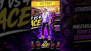 1 VS 4 ACE! 👑Sharp Mind. Perfect Strategy. Zero Mercy. 🧠♟️Malevolent took it seriously. 😈