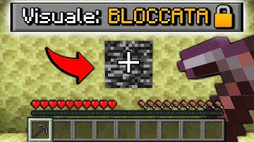 È possibile finire Minecraft SENZA MUOVERE LA VISUALE?