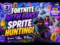 Sprite Hunting With Fans in Fortnite!