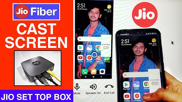 How to screen cast smartphone in Jio fiber set top box - #thetechnologist