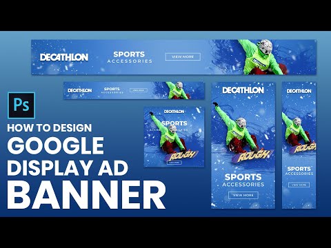 How to design google web banner ads in Photoshop | Photoshop Tutorial