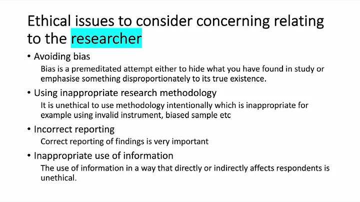 ethical consideration while collecting data