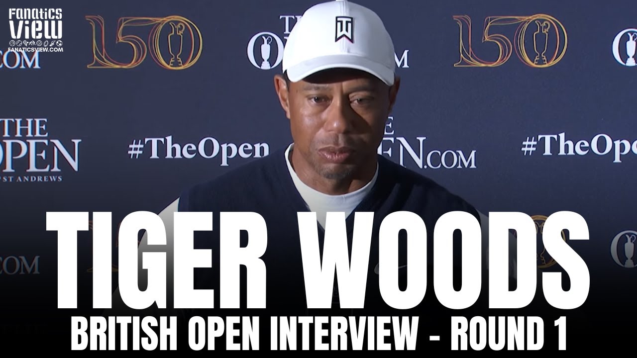 ⁣Tiger Woods Recaps Round 1 Performance at The Open & Talks Appreciation for St. Andrews Crowd