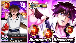 (6.5th Anniversary) Summoning Indra & Attack Mission Showcase | Naruto X Boruto Ninja Voltage