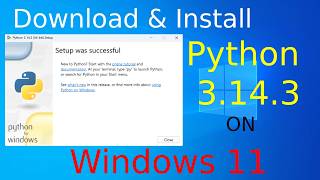 How to install & RUN Python 3.14.3 on windows 11 | Download & Install Python 3.14.3