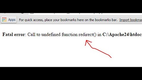 CI error : Call to undefined function redirect()