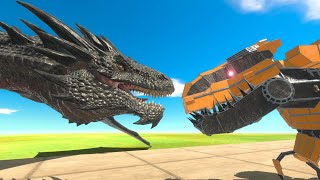 Dragon Epic Battle - Destroy Robot Dinosaur | Animal Revolt Battle Simulator screenshot 2