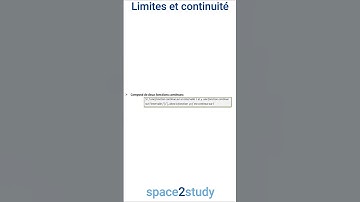 La composée de deux fonctions  - Cours Limites et continuité - 2BACSE