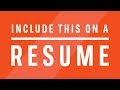 What Should You Include on a Resume?