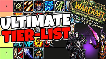 The Burning Crusade Classic Tier List - ALL Classes & Specs RANKED