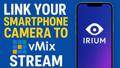 Connect your smartphone camera to vmix and stream like a pro.