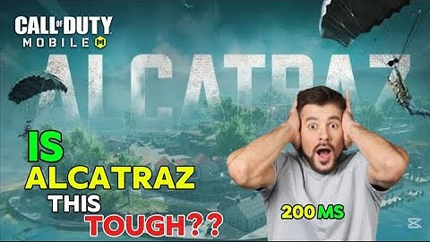 "I Tried Alcatraz with 200ms Ping! 😱🎮 The Struggle is Real! 🔥 | Call of Duty Mobile"
