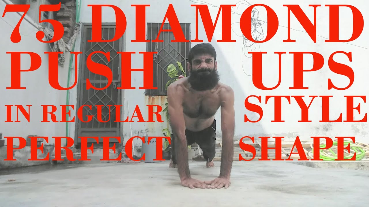 50 Diamond push ups in a row - YouTube