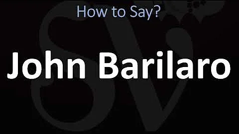 How to Pronounce John Barilaro? (CORRECTLY)