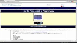 How to Form an LLC in Pennsylvania