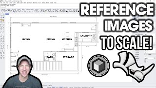 How to Import REFERENCE IMAGES to Scale in Rhino 3D!