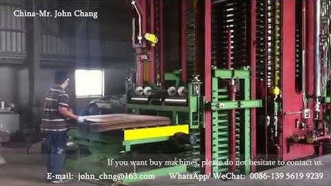 Plywood hot press machine: 34 multi  layers hot press with auto load and unload