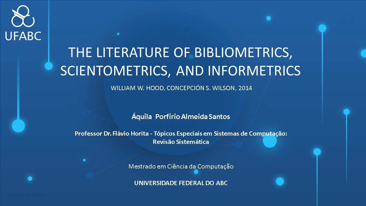 THE LITERATURE OF BIBLIOMETRICS, SCIENTOMETRICS, AND INFORMETRICS