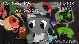Jungle Distract as Bassie WITHOUT SPRINTING TO FLOOR 100 🧺🔥| DANDY'S WORLD: WR 💎
