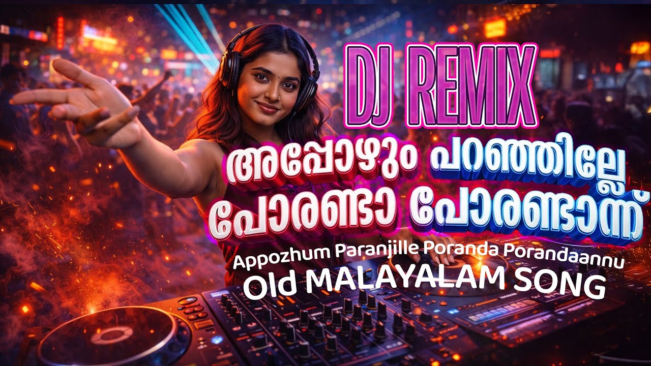 Appozhum Paranjille DJ Remix | malayalam Old song remix  | New Year DJ