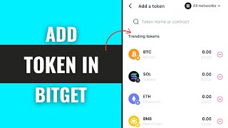 How to Add Token in Bitget Wallet (Step by Step)