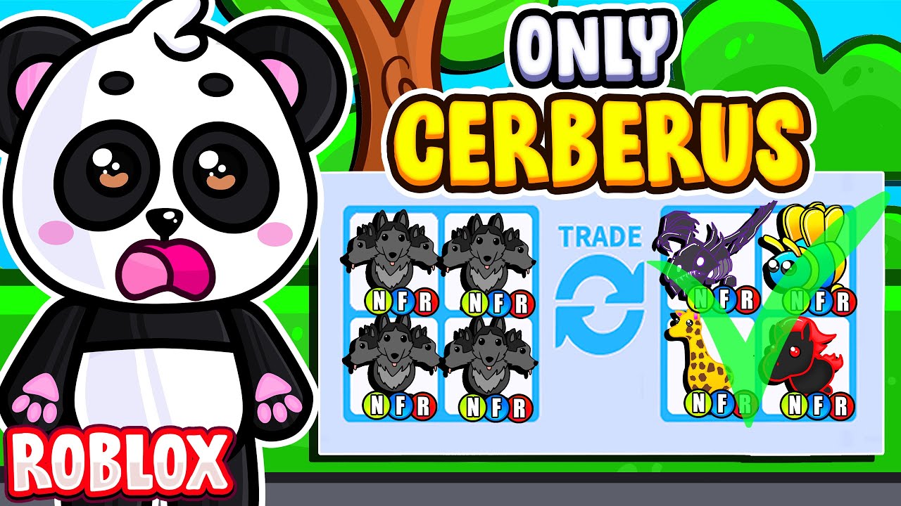 Trading Only Legendary Cerberus In Adopt Me I Get A Neon Queen Bee Roblox Adopt Me Youtube - team panda roblox group how to get robux easy way