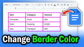 How to Change Table Border Color in Google Docs (2 Methods)