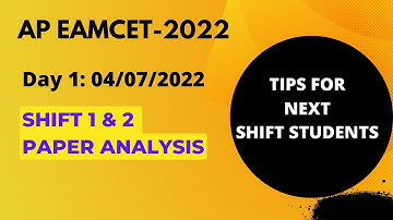 AP EAPCET 2022 Day 1 Shift 1 & 2 Paper Analysis | Strategy to Attempt the next Shifts | AP EAMCET