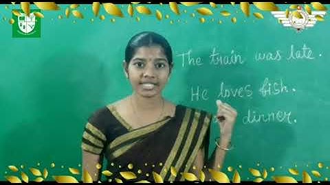 III Std English ( Grammar )