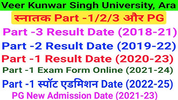 Vksu Part 1/2/3 Result New Update 2022 | Vksu Part 1 Spot Admission 2022 | Vksu Part 1 Exam Date |