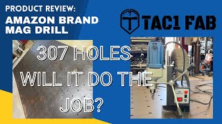 Amazon Brand "ZELCAN" Magnetic Drill Review,  307 holes in 1/2" plate Will it Hold Up?