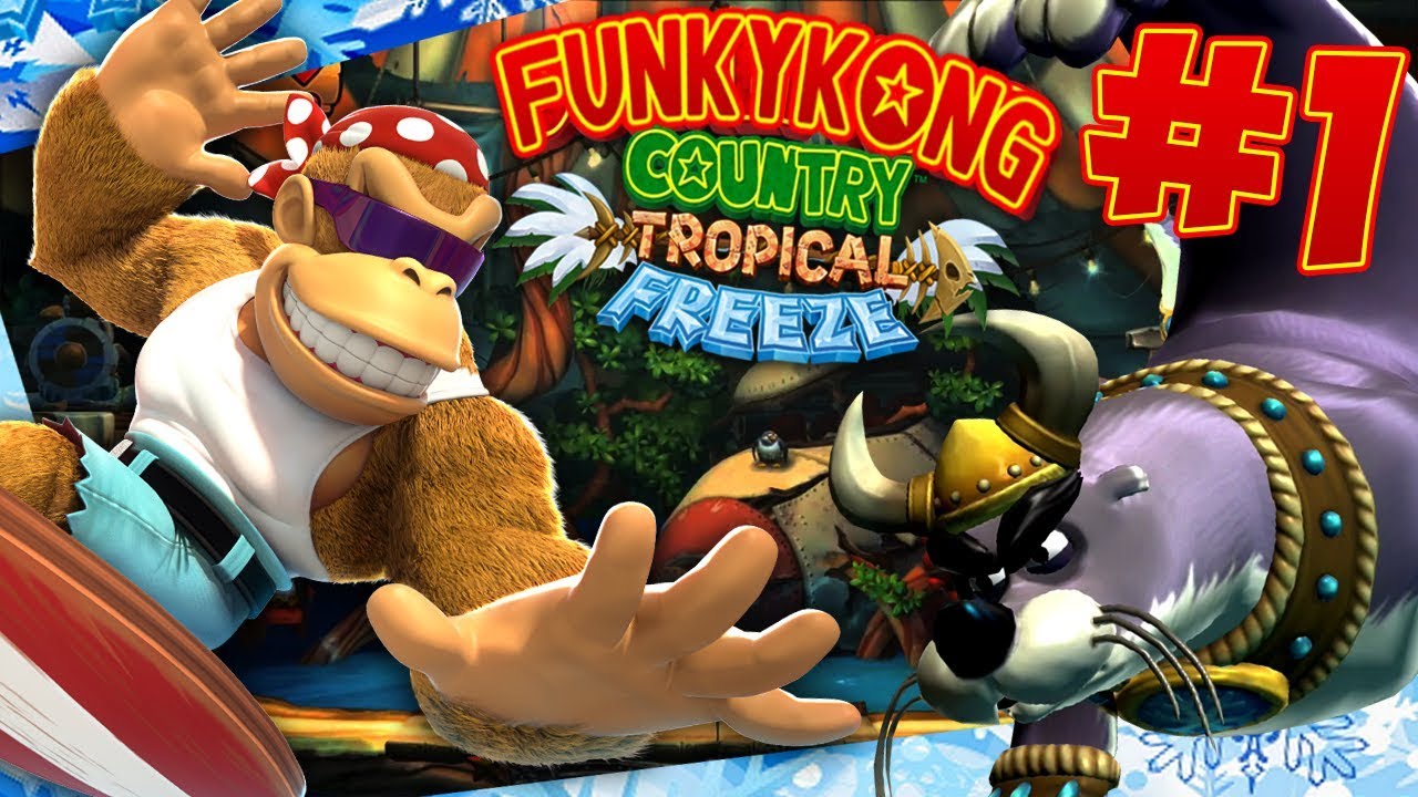 ABM: Donkey Kong Country Tropical Freeze !! * Funky Kong Mode * Walkthrough # 1 HD